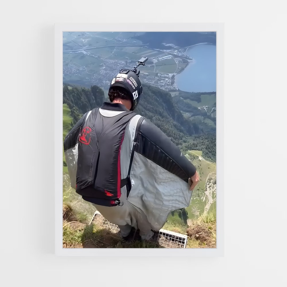 Poster Vol Proximité – affiche Base jump (vue 3)